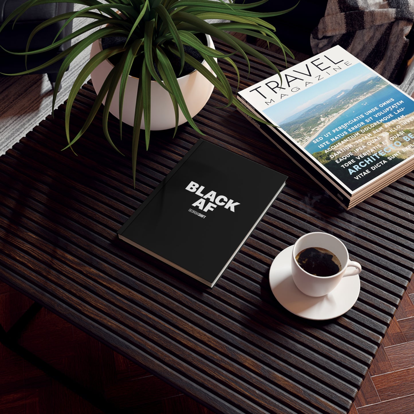 Black AF Hard Backed Journal