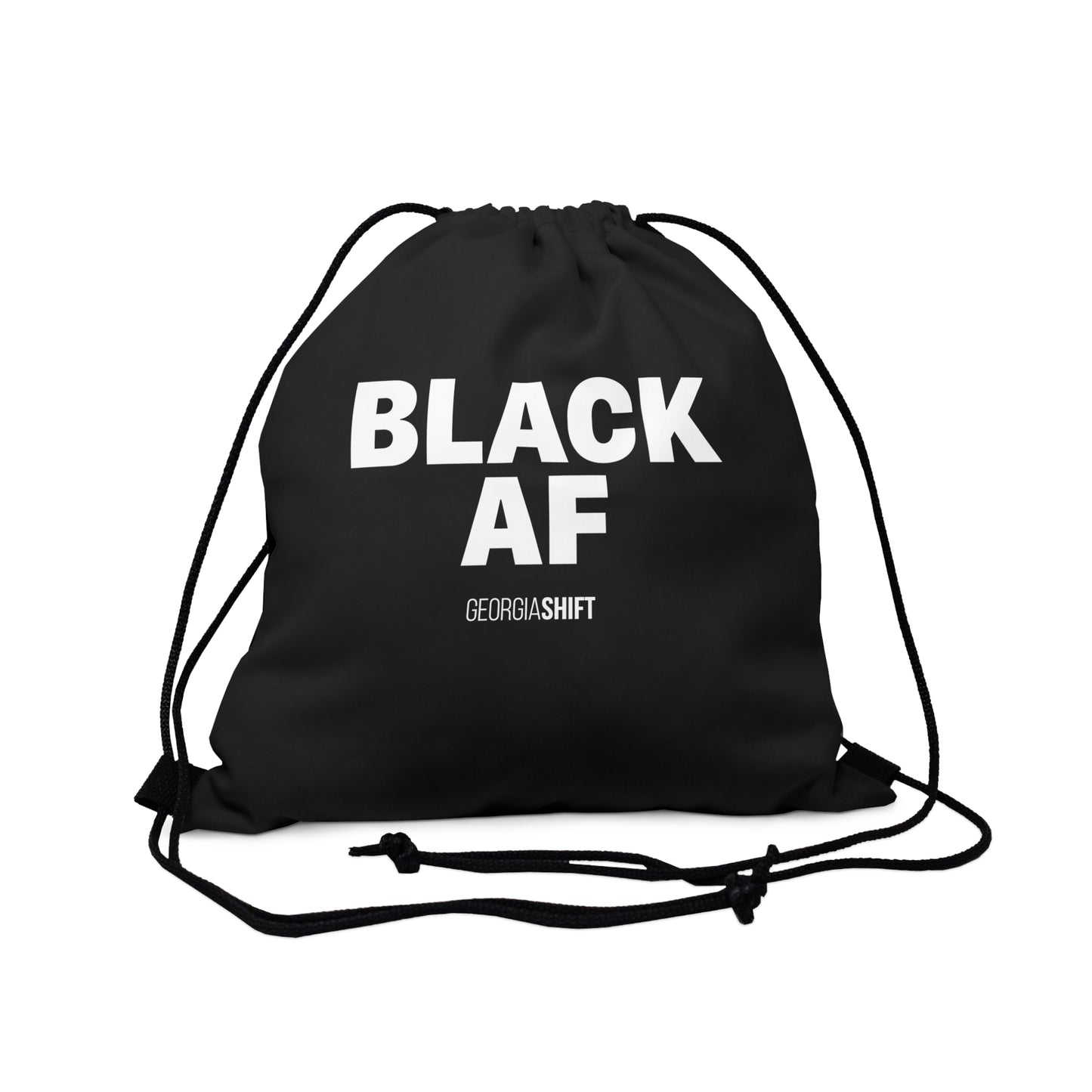 BLACK AF Drawstring Bag
